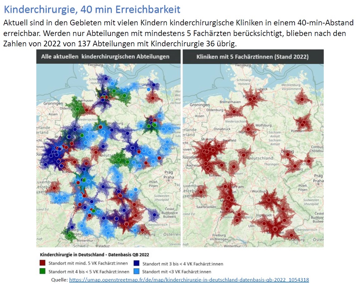 Karte Erreichbarkeit